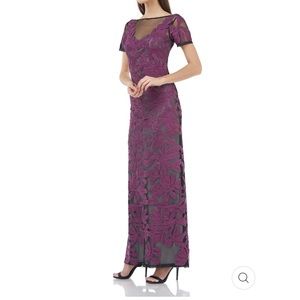 JS Collections Illusion Soutache gown